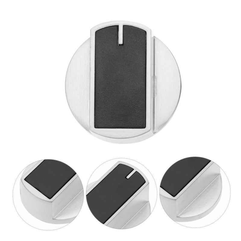4 Pcs Metal Gas Stove Burner Control Knobs Heat Resistant Replacement Silver - Image 4