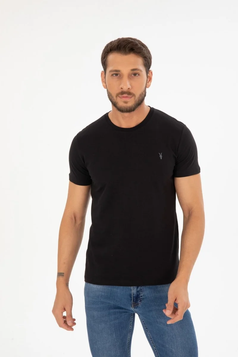 Four Man Cotton Textured 5 Piece T-Shirt Set