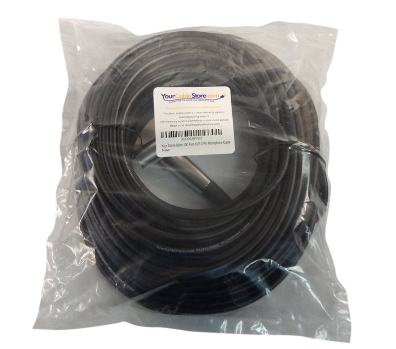 Your Cable Store 100 Foot XLR 3 Pin Male/Female Microphone Cable - Image 2