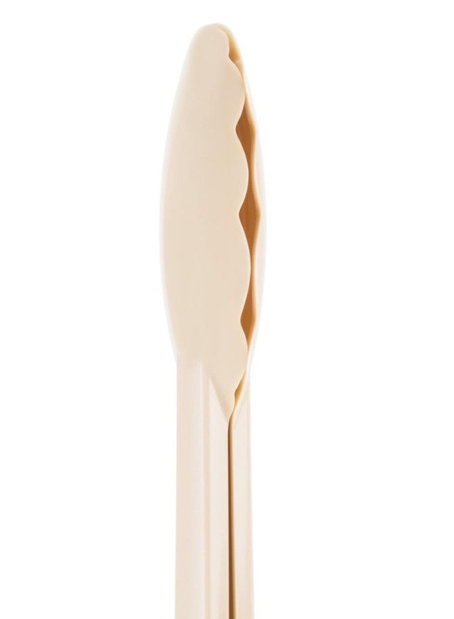 Soro Essentials- 12” Polycarbonate Utility Tongs Beige Color Set of 12- Scallop Grip Serving Tongs Kitchen Tongs Buffet Tongs for Serving Food Parties Holiday Buffet Catering Home Kitchen Restaurant - Image 4