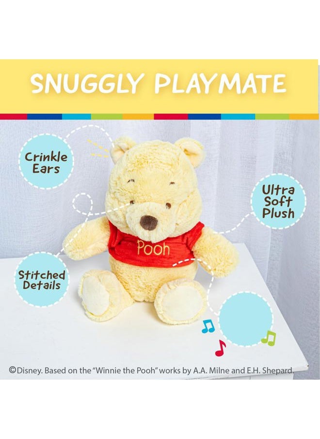 Kids Preferred Kids Preferred Disney Baby Winnie the Pooh and Friends Stuffed Animal with Jingle and Crinkle, Pooh 12”  - Image 3