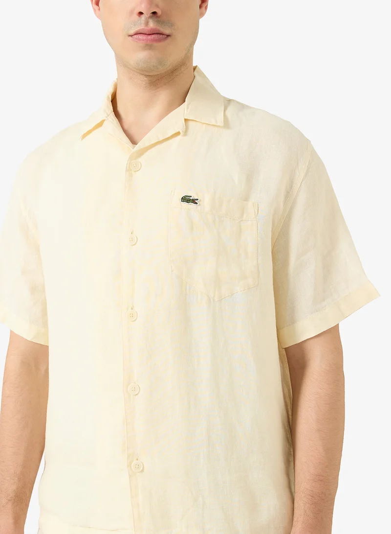 Lacoste  Regular Fit Woven Shirt for Men | Best Price UAE