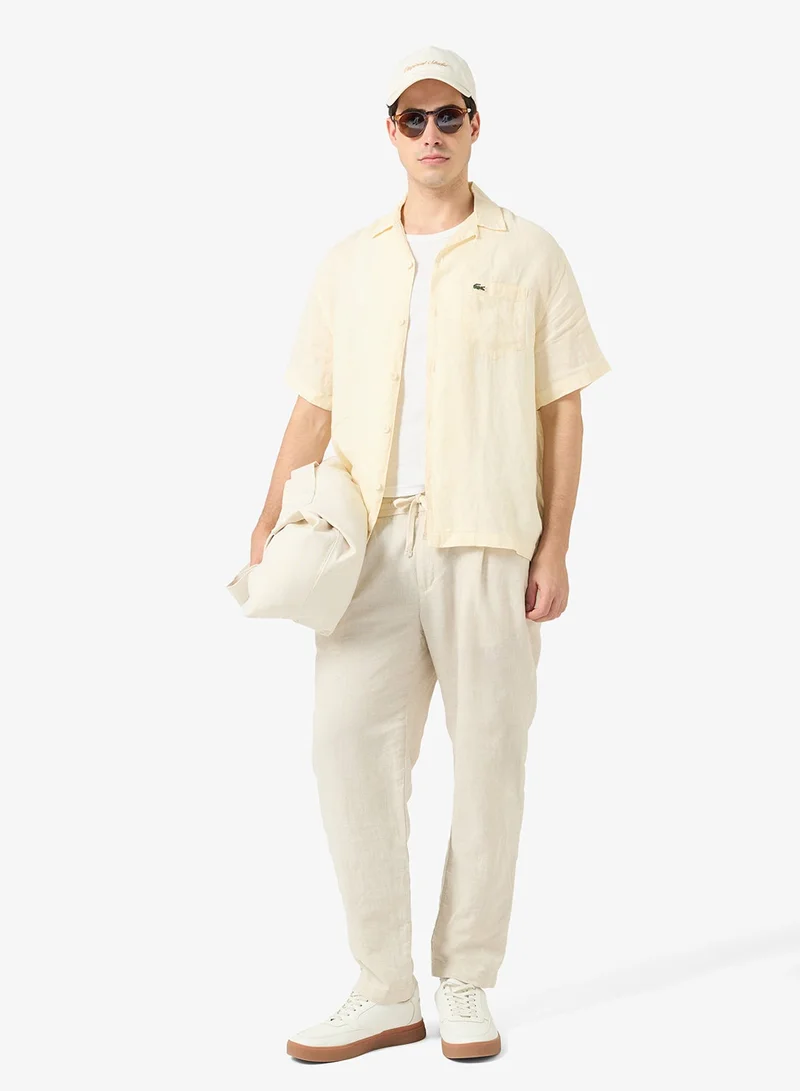 Lacoste  Regular Fit Woven Shirt for Men | Best Price UAE