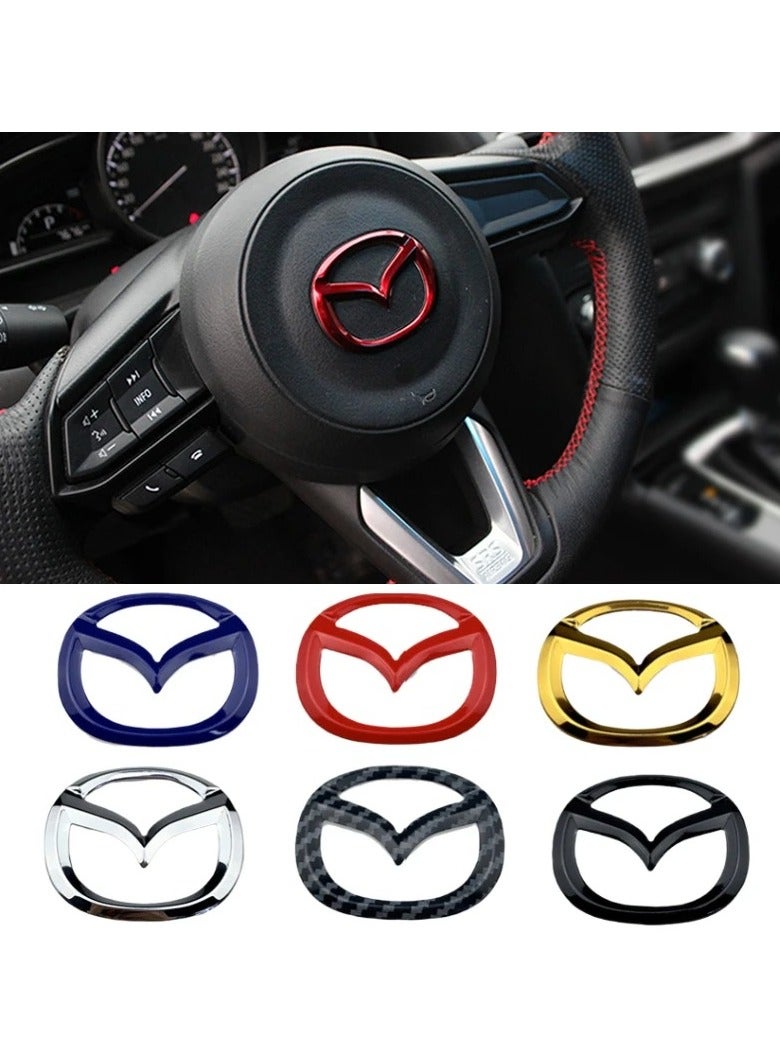 AROAQ Car Steering Wheel Sticker for Mazda 3 Axela 6 Atenza CX-5 2 Demio CX-3 CX-30 MX5 CX30 Emblem Decal - Image 5
