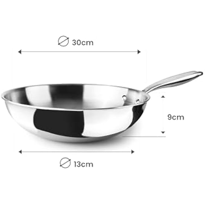 ibili Triply Natural Wok 28 Cm - Image 5