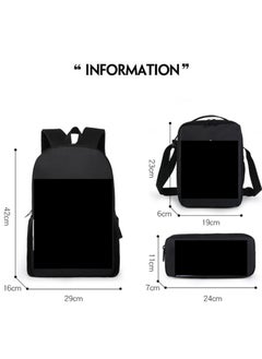 Generic Mario cartoon backpack, primary and secondary school student backpack, large capacity backpack, three piece set, single shoulder bag, pencil case, unisex  - Image 2