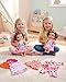 BABESIDE 6Piece Alive Baby Doll Clothes and Accessories Set for 810 Inch Dolls Includes Cute Dresses Skirts and Tops for Baby Dolls for KidsNot Doll - Image 4