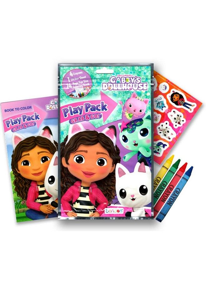 Bendon Gabby Dollhouse Coloring Acitivty Book Set For Kids Girls Bundle With Playpack Kids Coloring Book And More - Image 5