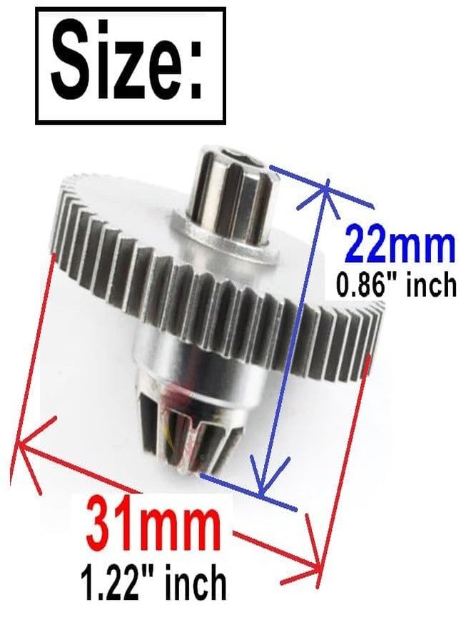 ZDingTech 16401Y Upgrade Metal Spur Gear Assembly Parts for 1/14 1/16 MJX Hyper Go 16401Y H14BM H16BM Spur Gear,MJX Hyper Go H16GT H16DR,16207 16208 16209 16210 14301 14302 14303 14209 14210 Spur Gear - Image 5