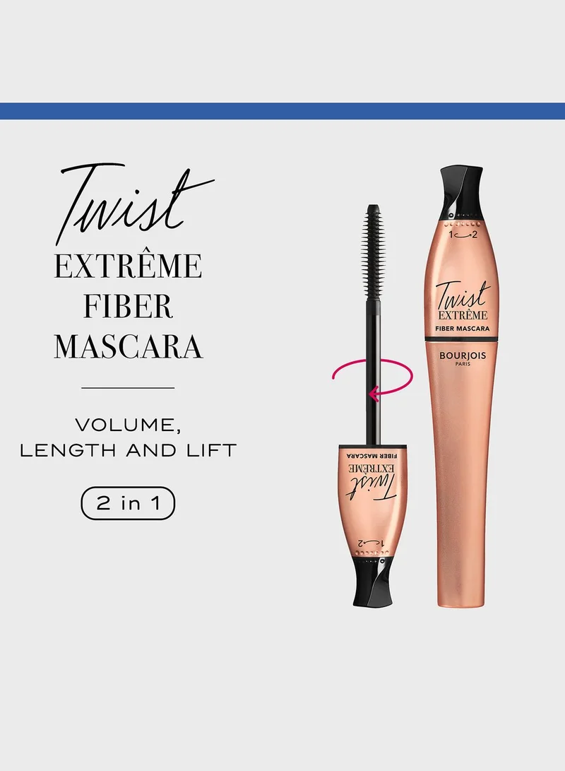 BOURJOIS PARIS Bourjois Twist Extreme Fiber Mascara – 24 – Black, 8ml