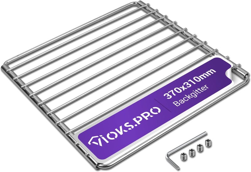Vioks.pro شبكة فرن قابلة للتمديد 370/650 مم × 320 مم - شبكة فرن عالمية مع غطاء لولبي / شبكة فرن للفرن - Image 1