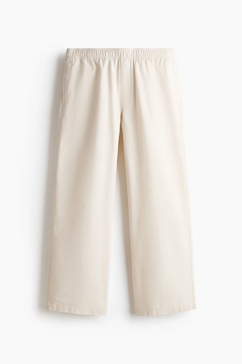 H&M  Loose Fit Cotton canvas trousers for Men | Best Price UAE