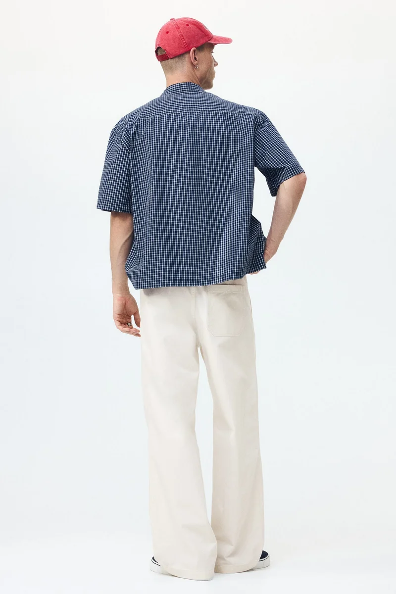 H&M  Loose Fit Cotton canvas trousers for Men | Best Price UAE