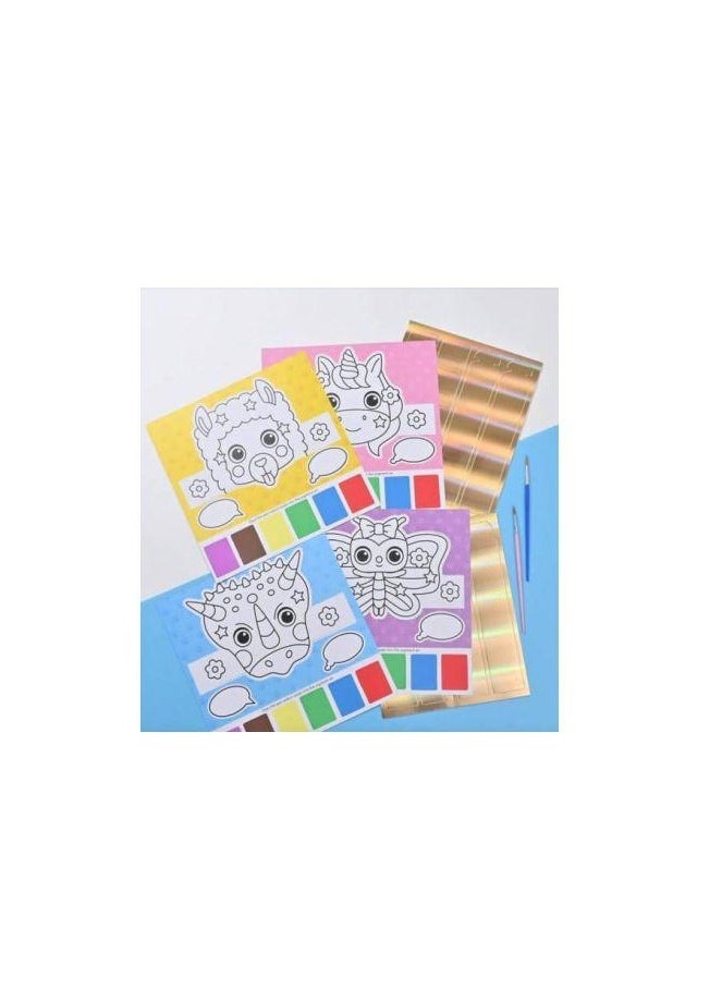 Generic - The Double-sided Coloring Book Is An Art Set That Helps The Child Color, Write, And Play. Colors And Shapes May Vary4 Pieces - Image 1