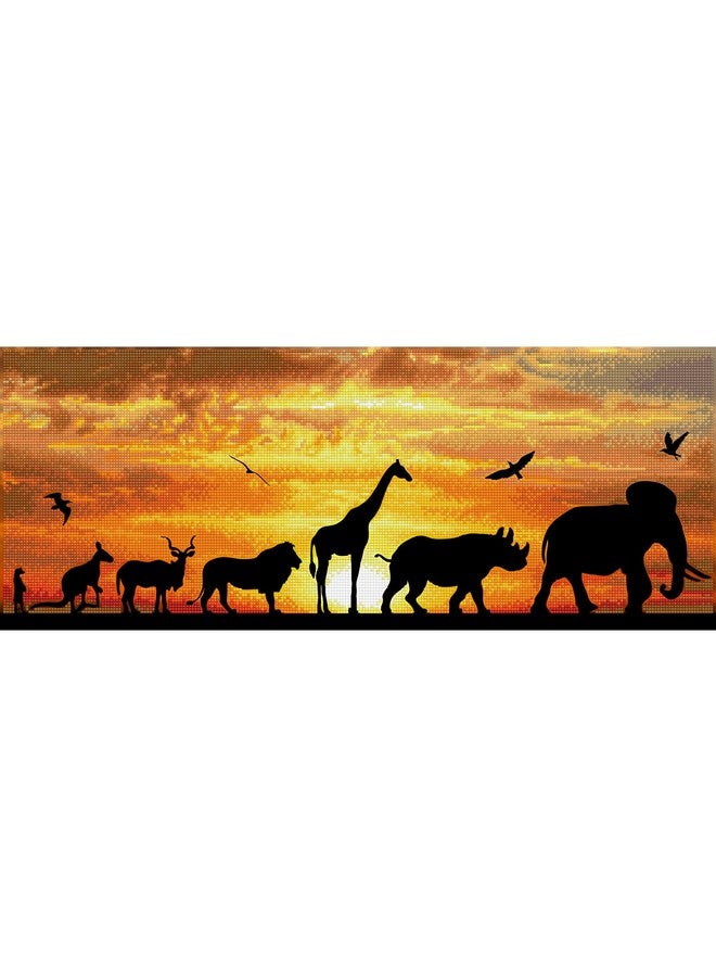 DIAMOND DOTZ African Sky Diamond Painting Kits for Adults - Diamond Art Kits a Relaxing Creative Craft Kit with Dotz Gems 28x8 - Image 5