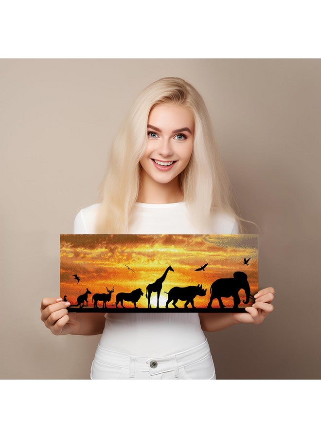DIAMOND DOTZ African Sky Diamond Painting Kits for Adults - Diamond Art Kits a Relaxing Creative Craft Kit with Dotz Gems 28x8 - Image 3