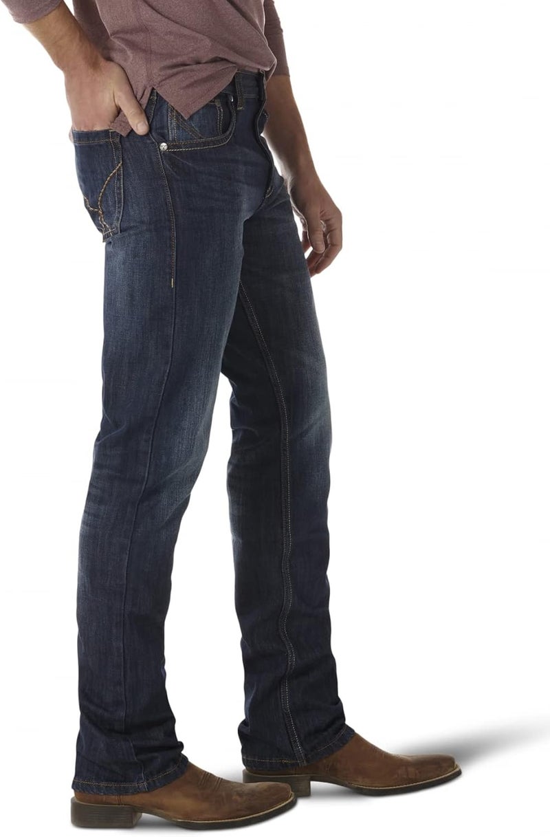 Wrangler Men's 20X No. 42 Vintage Boot Cut Jean - River Denim, 36W / 32L - Image 2