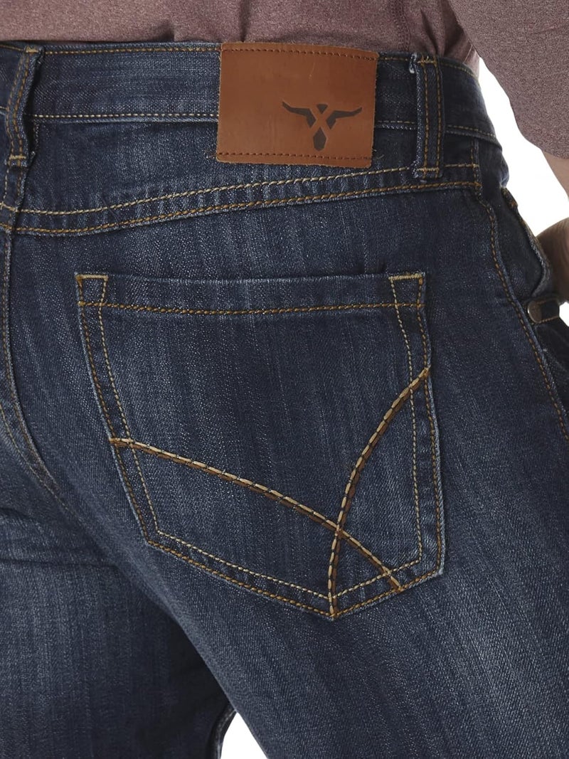 Wrangler Men's 20X No. 42 Vintage Boot Cut Jean - River Denim, 36W / 32L - Image 5