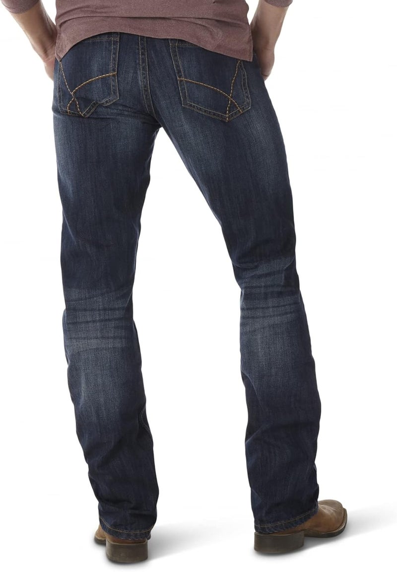 Wrangler Men's 20X No. 42 Vintage Boot Cut Jean - River Denim, 36W / 32L - Image 3