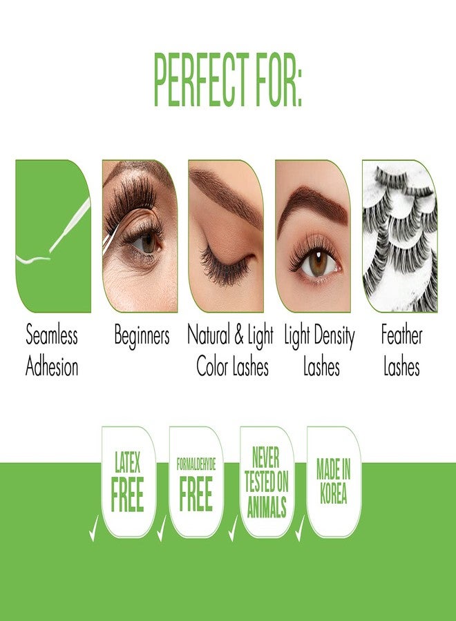 DUO Brush-On Eyelash Glue – Clear Lash Adhesive for False Lashes, Long-Lasting Duo Lash Glue with Precision Brush, 0.18 oz, 2-Pack - Image 5