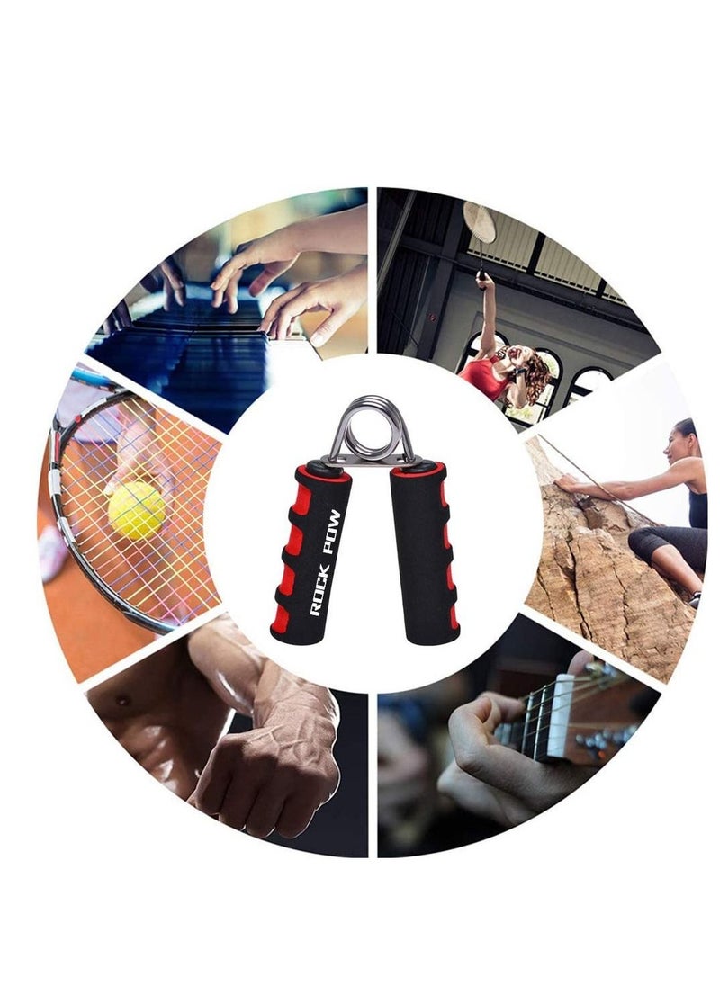 Rock Pow - Pow Hand Grip Strengthener, Hand Soft Foam Manual Exerciser, Rapid Increase Of Wrist, Forearm And Finger Strength Exercise Equipment, 2 Pack - Image 1