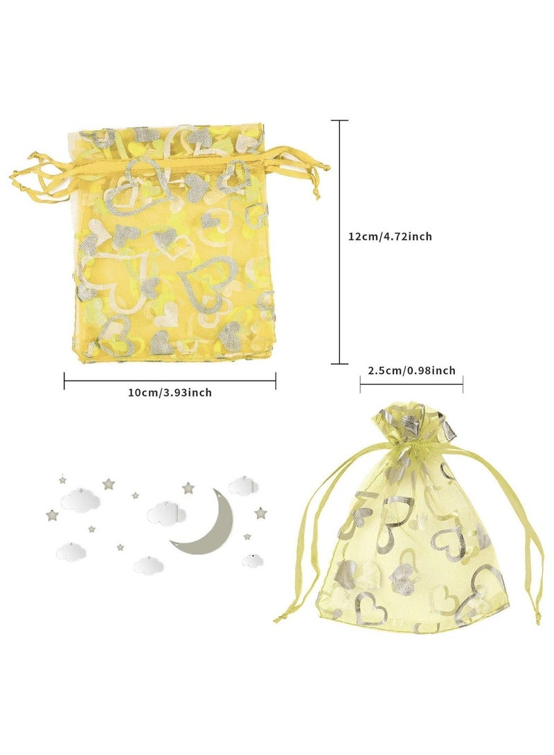 أكياس مجوهرات شبكية صغيرة، أكياس حلوى، أكياس هدايا أورجانزا (100 قطعة) - Image 4