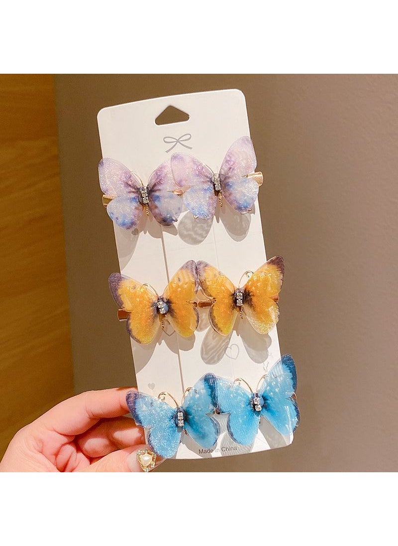 Generic Cute Princess Butterfly Hair Clips for Girls Color butterfly [single price]] 