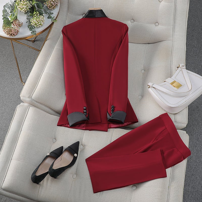 Low-Key Quality Business Wear Factory Business Wear Women'S Thick Commuting Elegant Work Clothes - Image 3