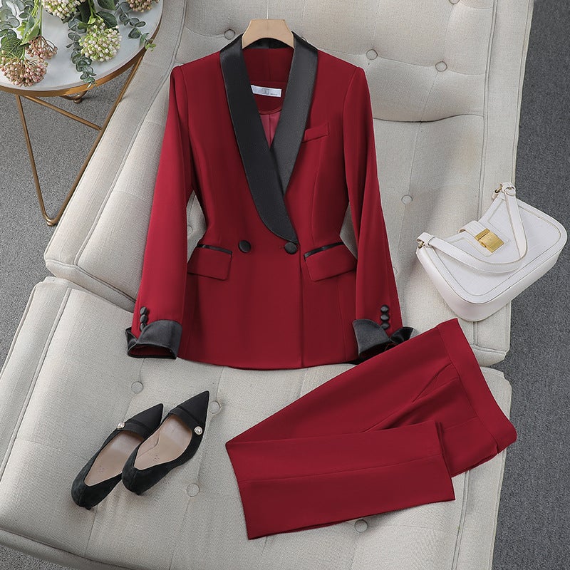Low-Key Quality Business Wear Factory Business Wear Women'S Thick Commuting Elegant Work Clothes - Image 2