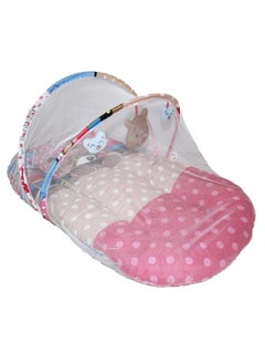 Moro Moro Baby Cotton Mattress with Mosquito Net & Toys – Soft & Comfortable Sleep Solution 