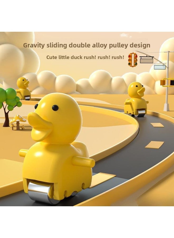 Baby Toys 0-1 Year Old Coax Baby Training To Learn To Look Up Newborn Children 8 Babies 0 To 3 Months Old 6-Color:【cute Duck Fun Climbing Stairs—rechargeable Version】—12 Little Yellow Ducks - Image 4