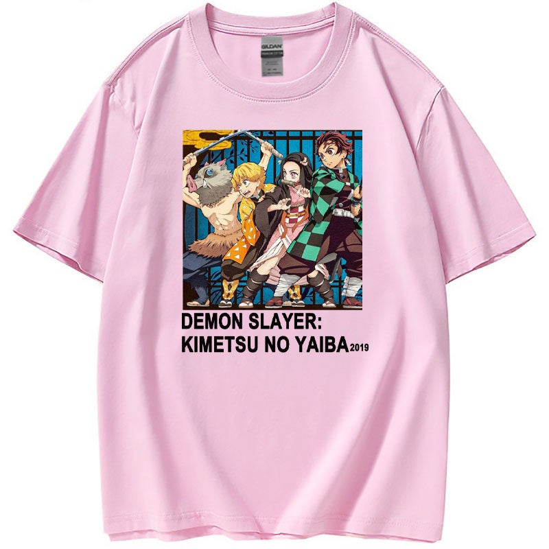 Cross-border Japanese animation cartoon printing cross-border men's and women's short-sleeved T-shirt top women's T-shirt spot - Image 4