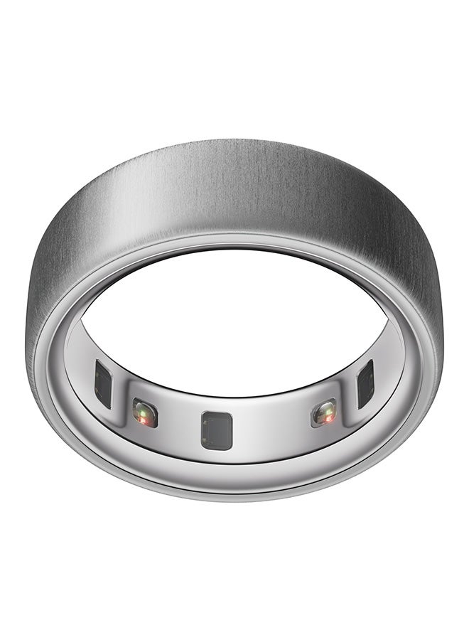 Oura Ring 4 Brushed Silver - Size 8 - Image 1