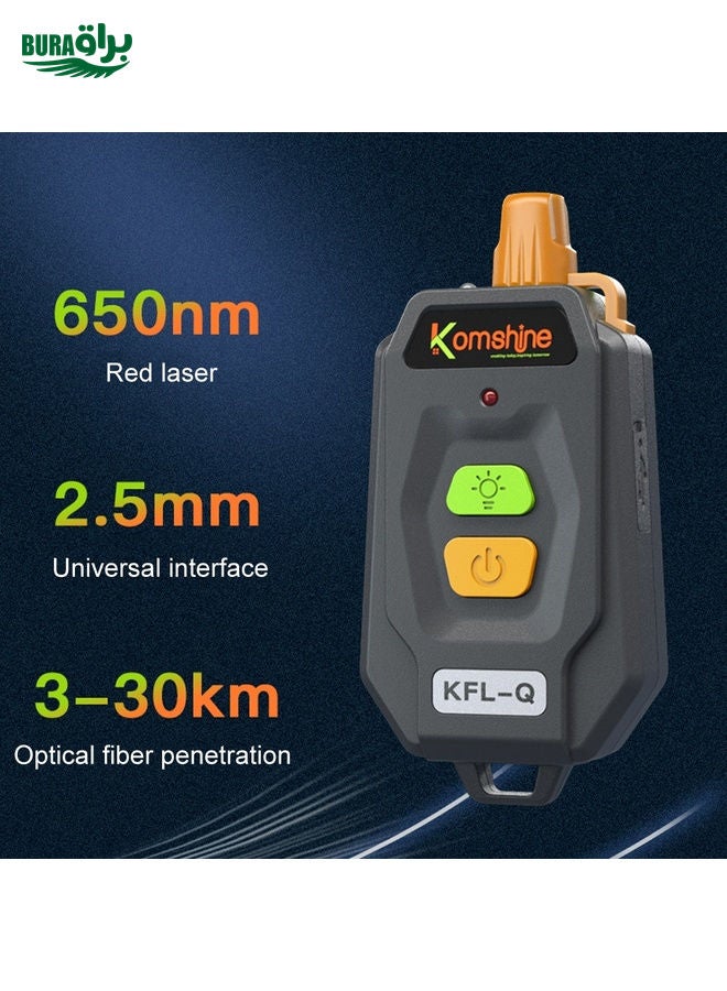 BURAQ Komshine 15km Mini Optical Fiber Breakpoint Positioning Test Red Light Pen, Specification: KFL-Q-20MW - Image 5