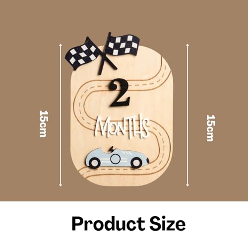 TecoKart® Premium Baby Milestone Cards - Durable Baby Photoshoot Accessories & Adorable Hello World New Born Baby Board | Ideal Photo Posing Props for Newborns - Image 3