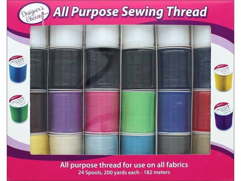 ALLARY CORPORATION Allary Designer's Choice All Purpose Sewing Thread 24pc-Assorted Colors, Multicolor 24 Piece - Image 3