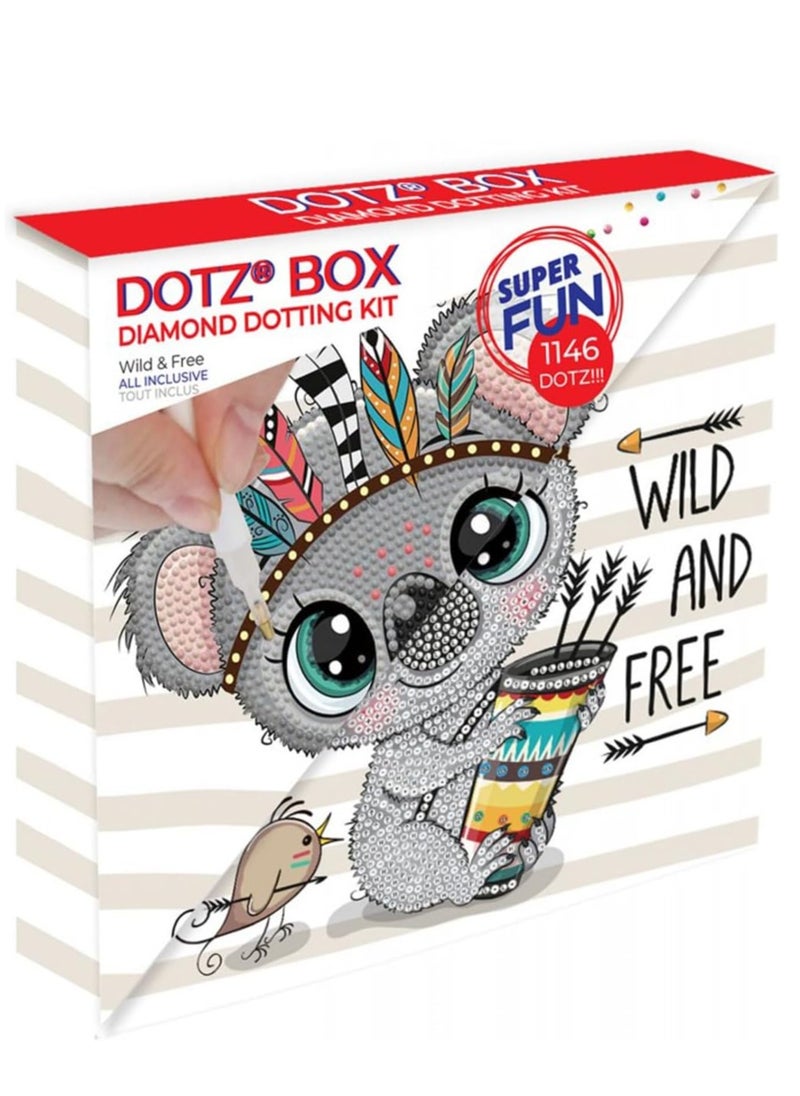 Dotz DIAMOND DOTZ Wild & Free Dotz Box, Partial Drill Diamond Painting Kits, Diamond Art Kits - No:DBX026  - Image 1