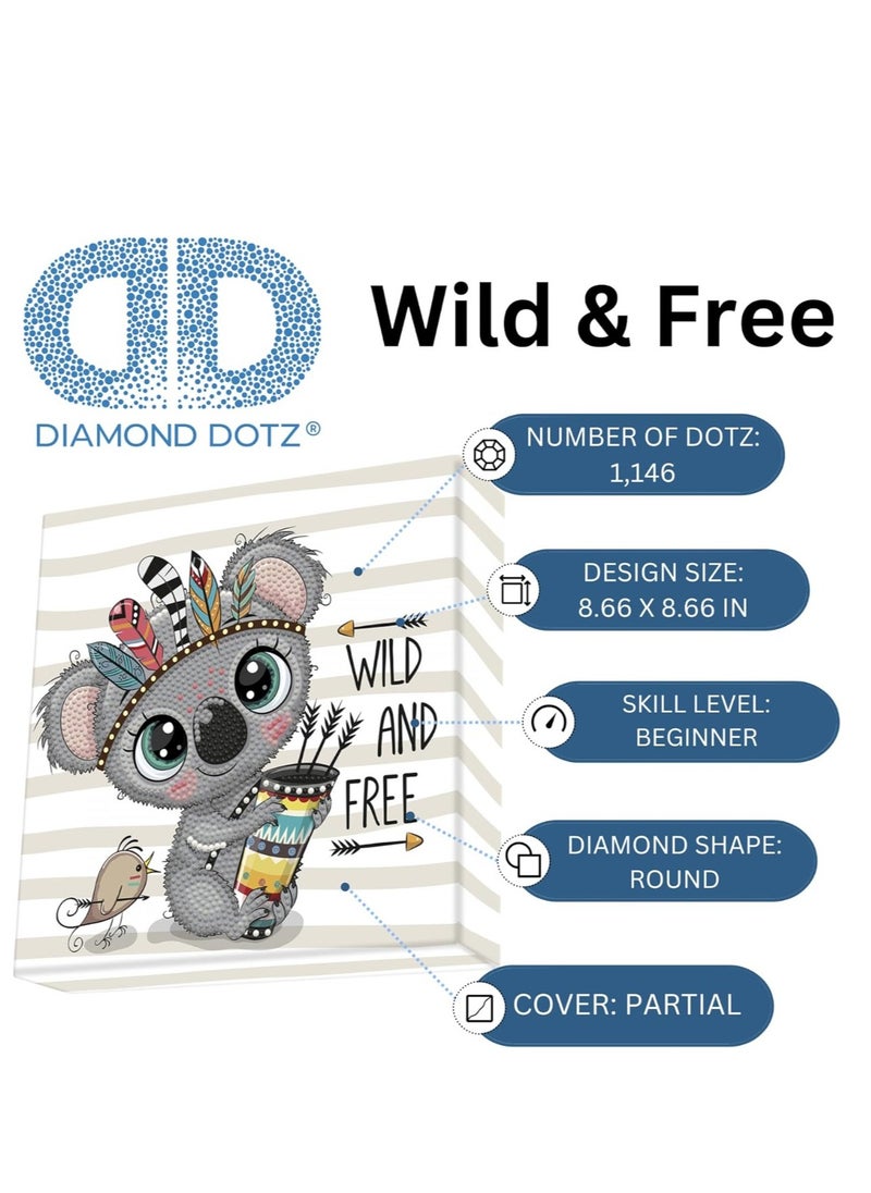 Dotz DIAMOND DOTZ Wild & Free Dotz Box, Partial Drill Diamond Painting Kits, Diamond Art Kits - No:DBX026  - Image 4