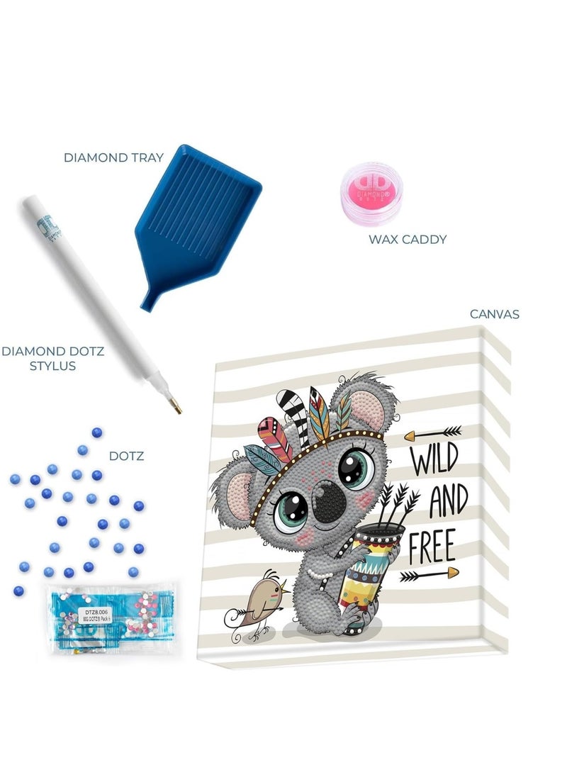 Dotz DIAMOND DOTZ Wild & Free Dotz Box, Partial Drill Diamond Painting Kits, Diamond Art Kits - No:DBX026  - Image 2