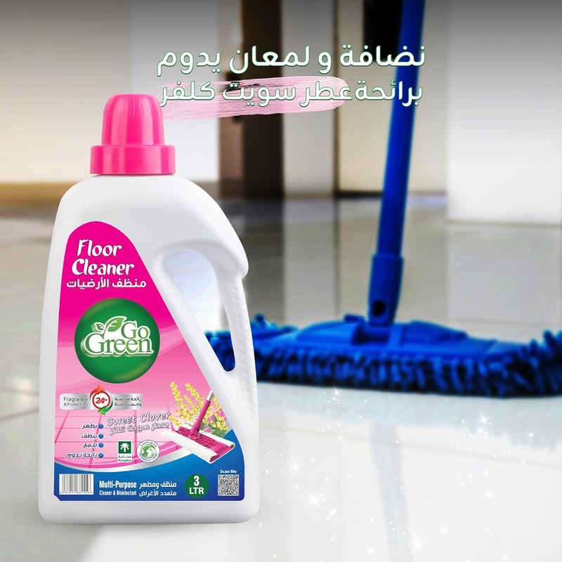 جو جرين منظف الأرضيات Sweet Clover 3 لتر - Image 4