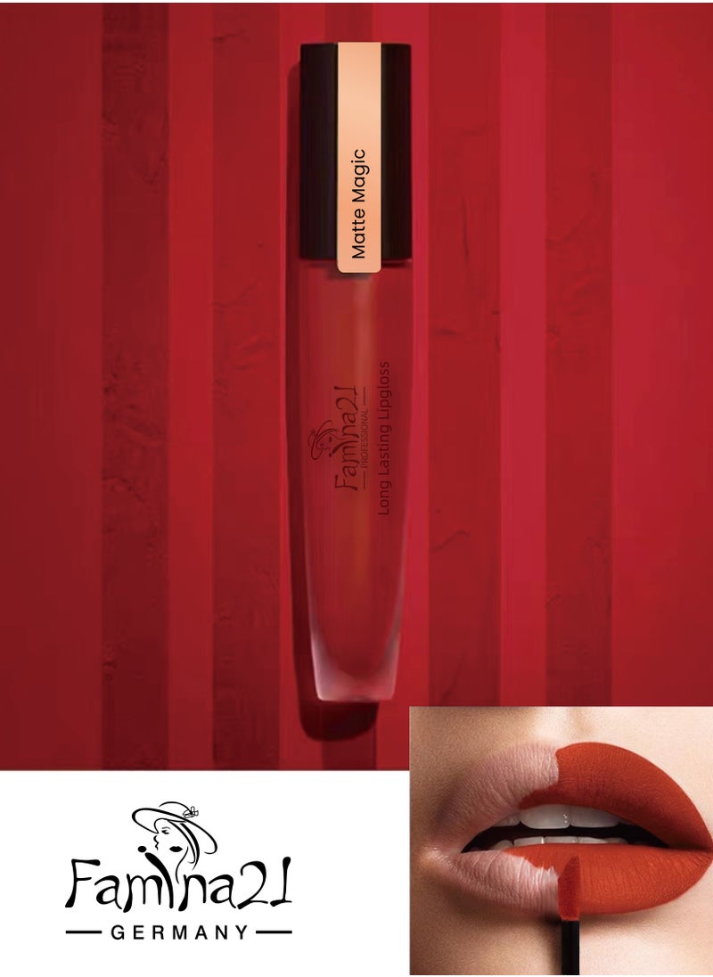 FAMINA21 - FAMINA21 Lip Gloss | 20 Matte Color Shades | Long-Lasting, High-Pigment Formula | Smooth & Comfortable Wear (FM01, FML) - Image 1