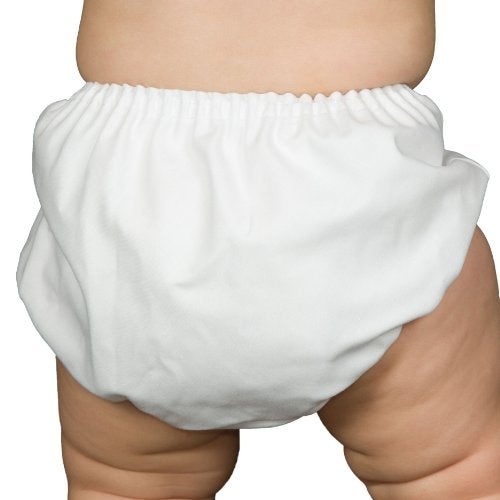 IC Collections I.C. Collections Baby Boys White Batiste Diaper Cover Bloomers, Size L - Image 2