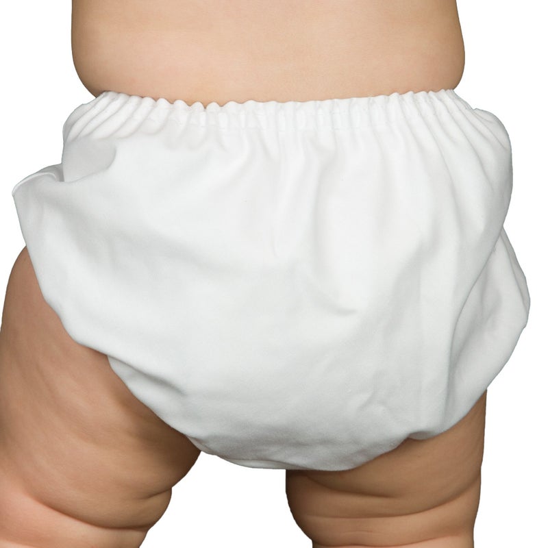IC Collections I.C. Collections Baby Boys White Batiste Diaper Cover Bloomers, Size L - Image 3