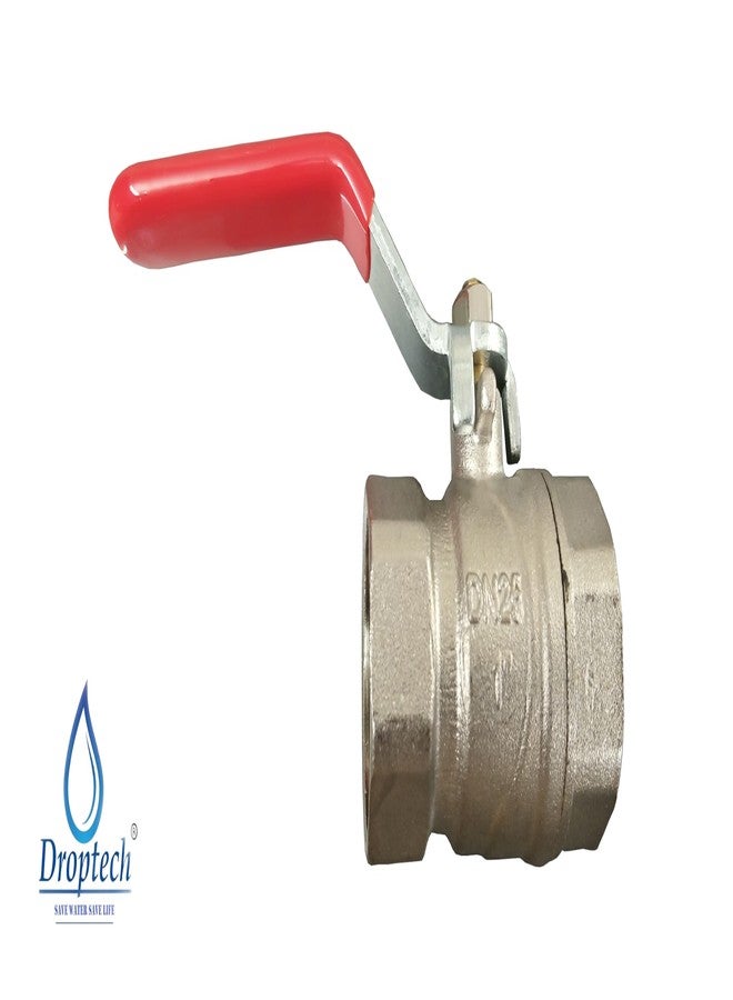 DROPTECH Brass, Heavy Ball Valve for Pipe Fittings | Valve | Stop Cock Valve, (1 inch) PACK OF 1 - Image 4