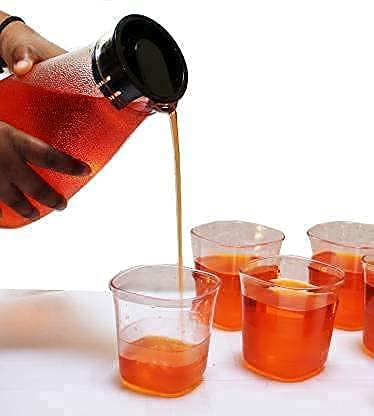 RHYDON Lemon Juice jug Transparent Unbreakable Water Juicy Jug and 6 Pcs Glass Combo Set for Home Dining Table Office Restaurants standard RD_586 - Image 2