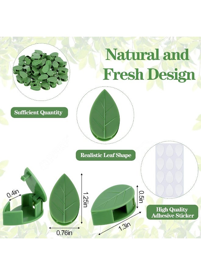 Geiserailie 60 Pieces Plant Climbing Wall Fixture Clips With 72 Pieces Acrylic Adhesive Sticker Plant Fixer Invisible Wall Vines Fixing Clips Self-Adhesive Hook Plant Vine Traction For Indoor Outdoor Decoration  - Image 2