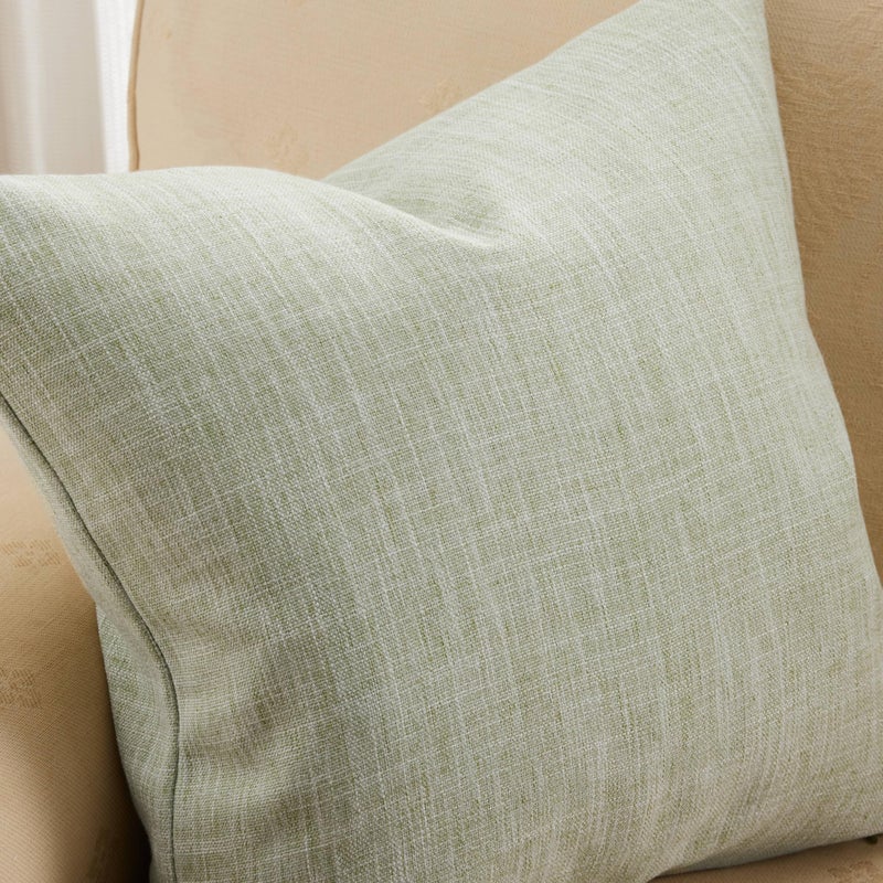 ZeeMart Rustic Cotton Linen Lumbar Throw Pillow Covers Set of 2, 12x20 Inch Green, Farmhouse Style Decorative Couch Pillow Cases Sage Green Cushion Covers for Sofa Bed Living Room Home Decor - Image 2