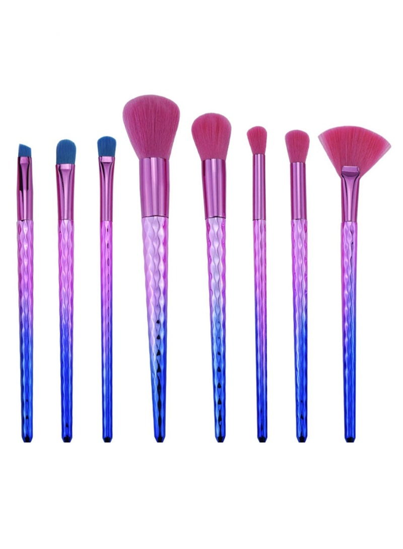 8-Piece Makeup Brush Set Multicolour - Image 1