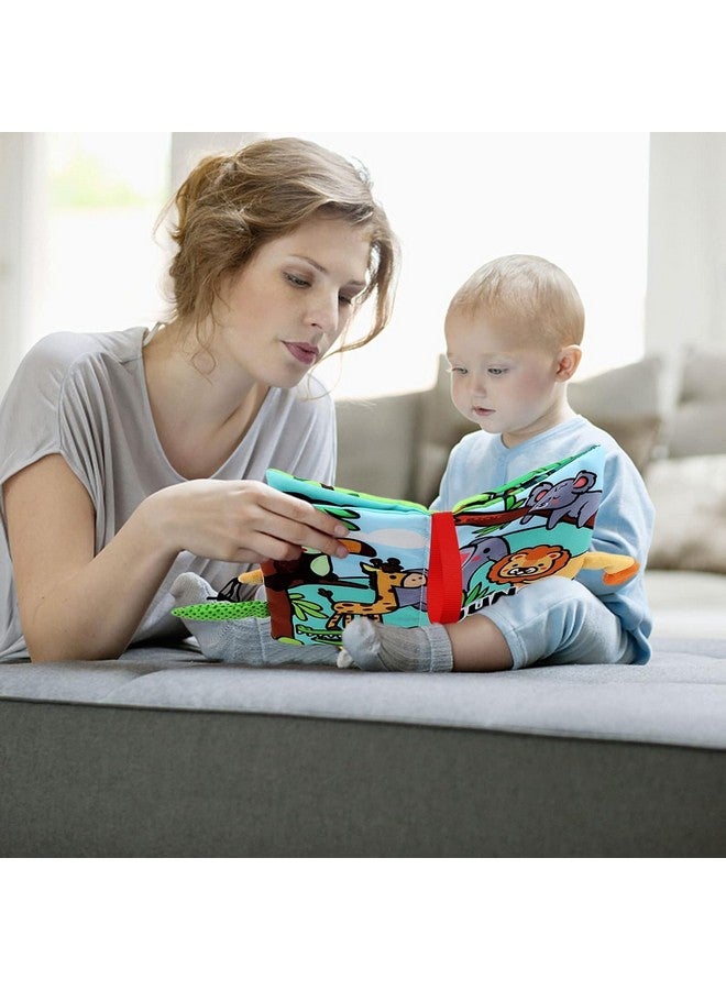 KolorFish Baby High Contrast Sensory Soft Books Toy for Newborn 0 3 6 12 Months Crinkle Cloth Tails Book Babies Early Development Activity Book Toys for First Gift Infants (Pack of 3) - Image 4