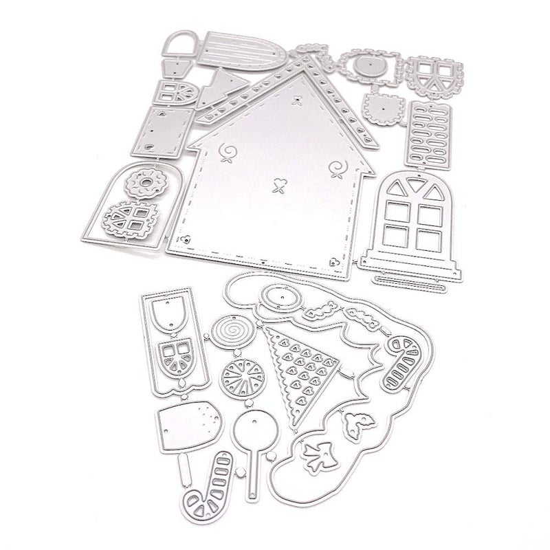 KSCRAFT Gingerbread House Builder Metal Cutting Dies Stencils for DIY ScrapbookingPhoto Album Decorative Embossing DIY Paper Cards